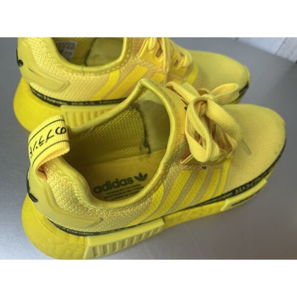 Authentic Women’s Adidas NMD R1 W HP9733 Bright Yellow & Black Size 7.5 - Picture 4 of 7
